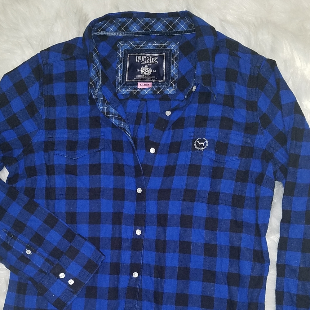 PINK by VS flannel blouse